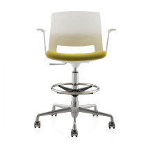 Simple design office furniture lifting swivel bar chair